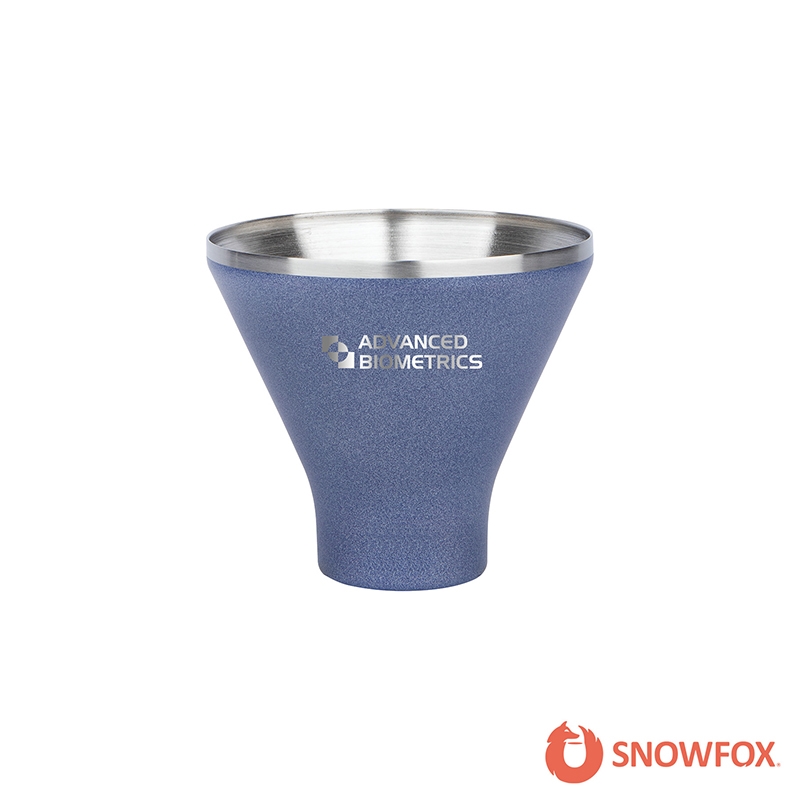 Snowfox® 8 oz. Shimmer Finish Vacuum Insulated Martini Cup - CF1011 |  Logomark