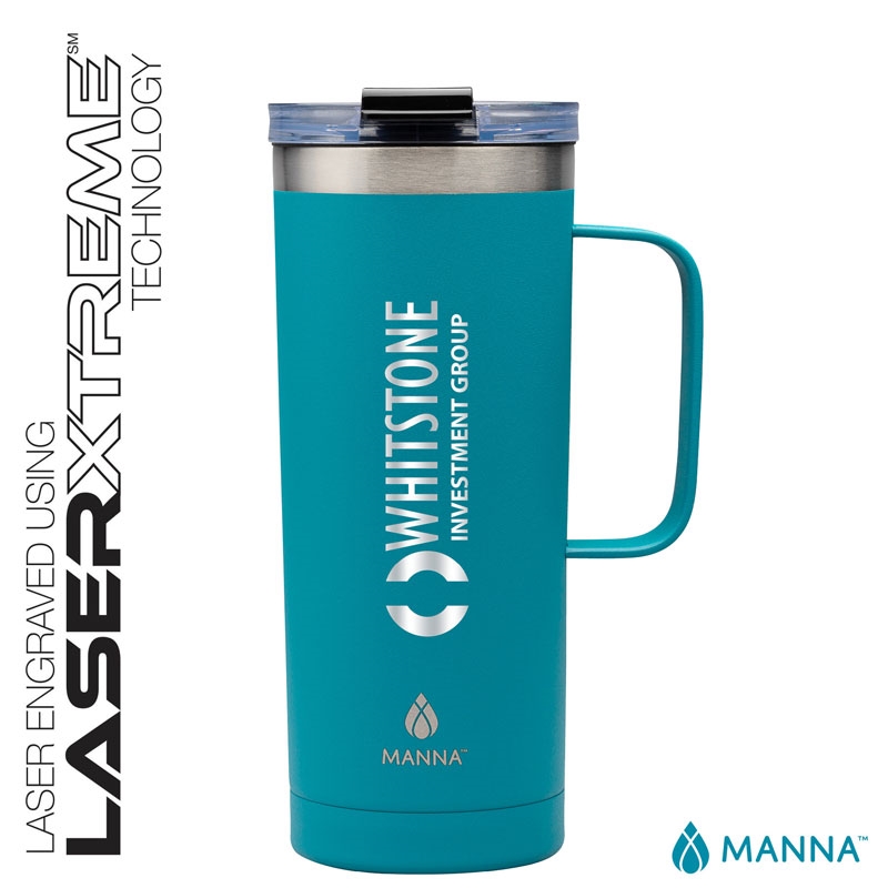 Manna (TM) Thermo 40 Oz Vacuum Insulated Flask with your logo
