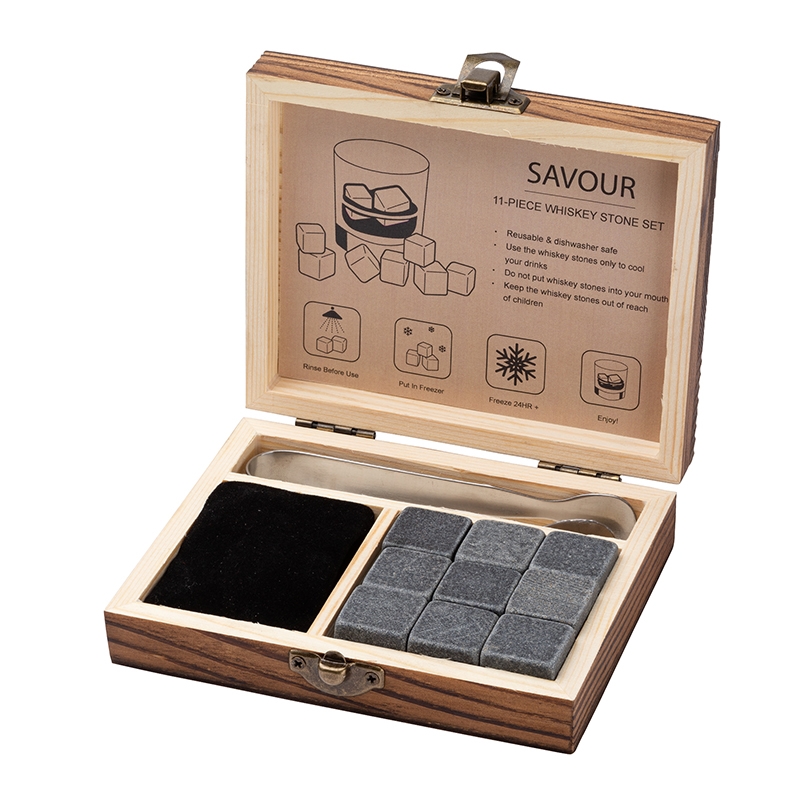送料無料 ギフト Savour 11-Piece Whiskey Stone Set - EH3326 | Logomark コレクション