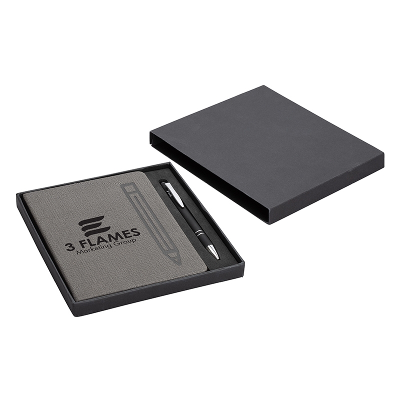 Manhattan Gift Set w/ Magnetic Journal and Pen - ES3506 Manhattan Gift Set w/ Magnetic Journal and Pen - ES3506
