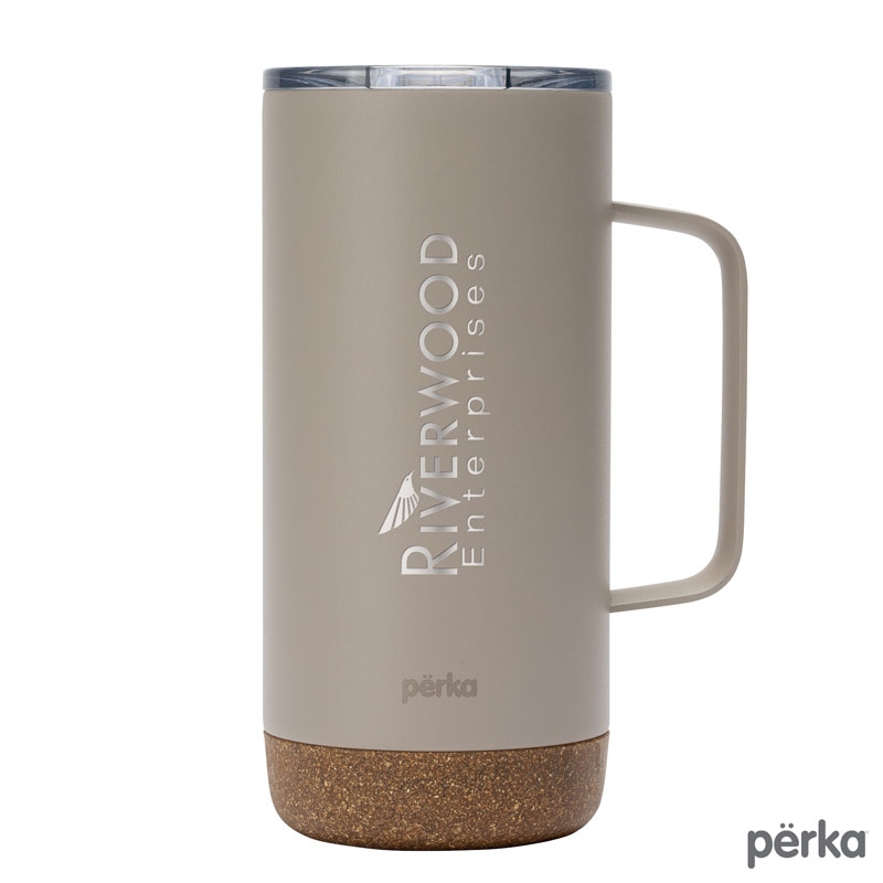 Perka® Kerstin 16 oz. 304 Double Wall Stainless Steel Mug - KM6417 |  Logomark