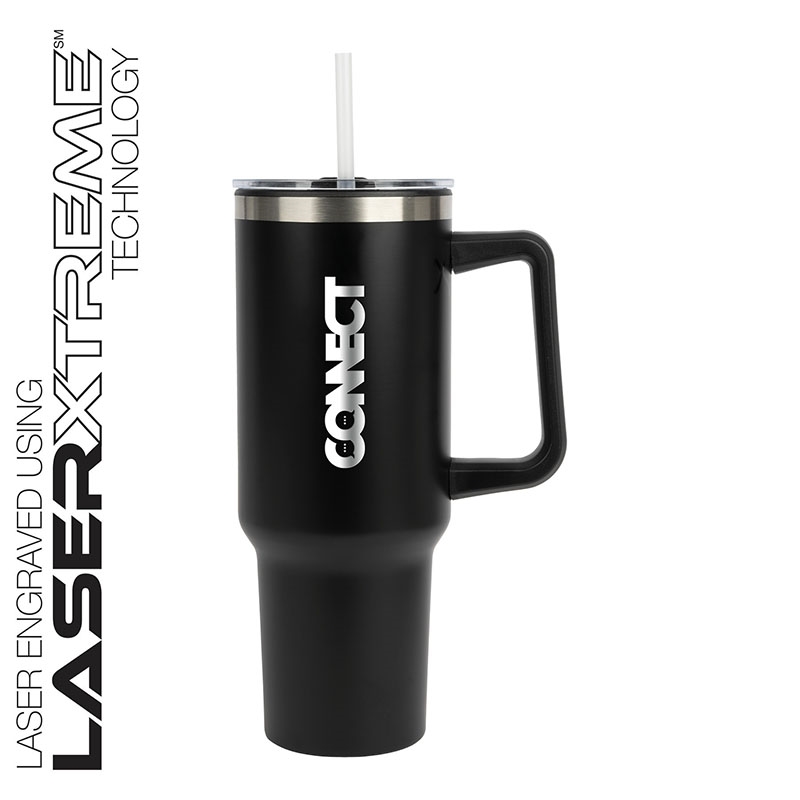 Izzy 40 oz. Steel/PP Liner Travel Mug - KM8505 | Logomark