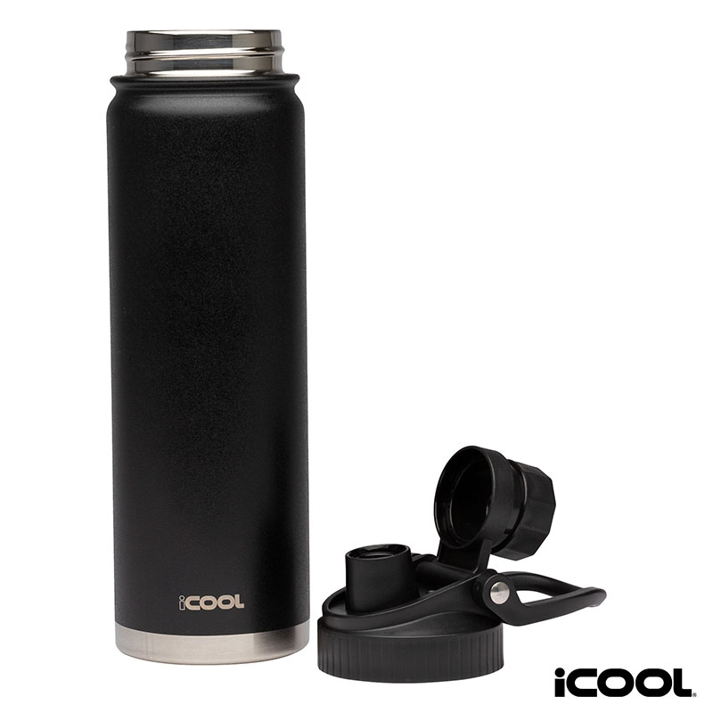 iCOOL® Silverton Double Wall Stainless Water Bottle - 34 oz.
