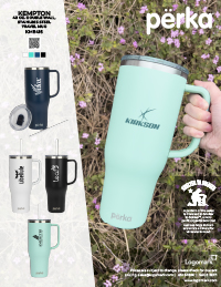 KM8416 - 40 oz. Double Wall Stainless Steel Travel Mug