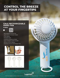 Gale Rechargeable Hand Fan