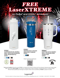 FREE LaserXTREME thru AUGUST - Perka & iCool Drinkware