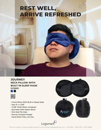 GC5003 Journey Neck Pillow With Built-In Sleep Mask