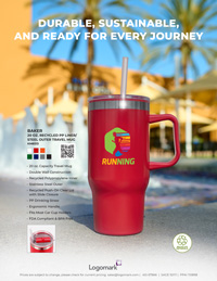 KM8513 -  Baker 20 oz. Recycled PP Liner/Steel Outer Travel Mug