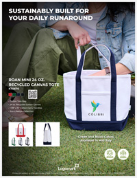 KT0670 - Roan Mini 24 oz. Recycled Canvas Tote