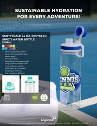 Scottsdale 24 oz. Recycled (RPET) Water Bottle