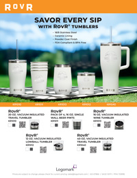 RovR Drinkware - 5 Models