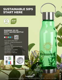 KW1340 - Phoenix - 20 oz. RPET Water Bottle 5-Colors