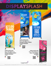 DisplaySplash Fabric Floor Banner Stands